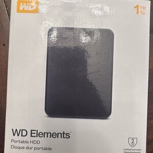 WD 1 TB Elements external hard drive
